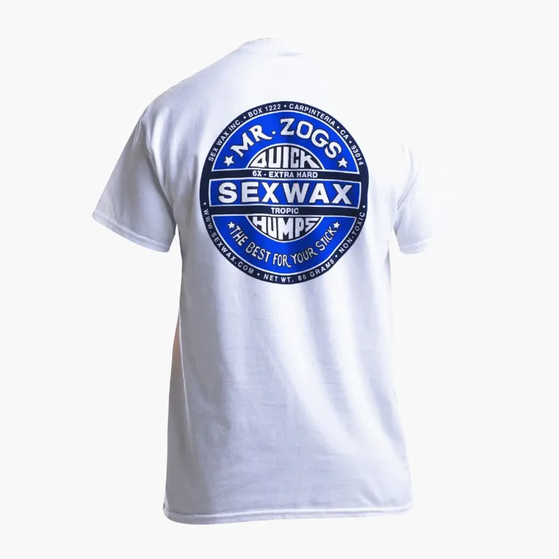 Sexwax Tee Quick Humps White Blue-1